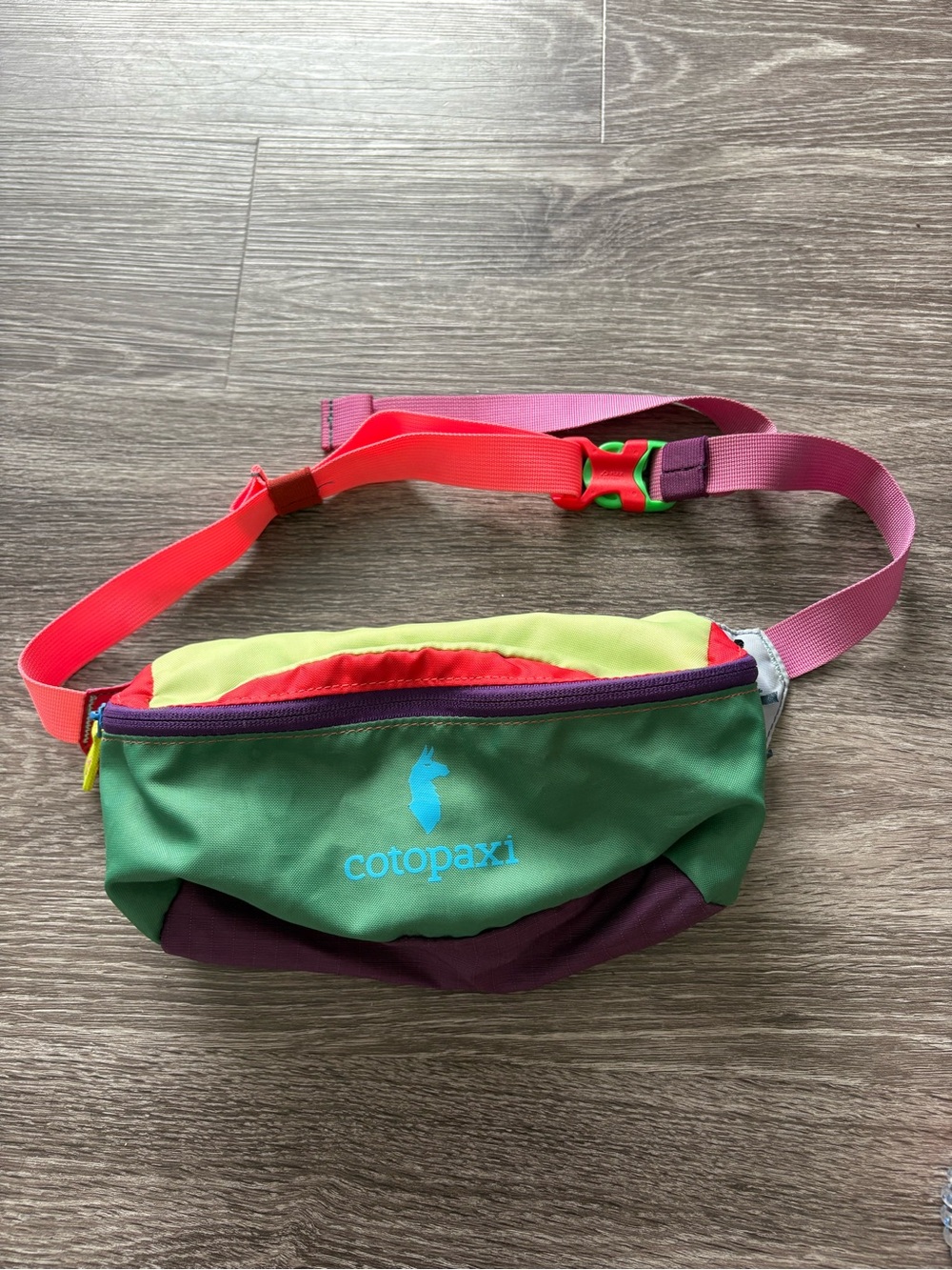 cotopaxi Multicolor Waist Pack - Green, Yellow, Pink, Purple, Red
